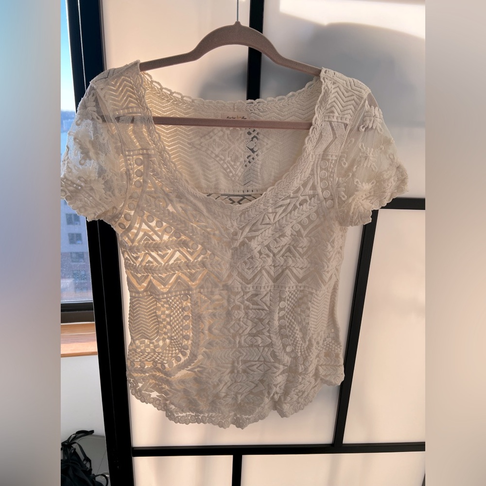 Anthropologie Geometric Top